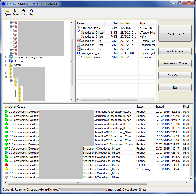 LTSpice simulation queue manager