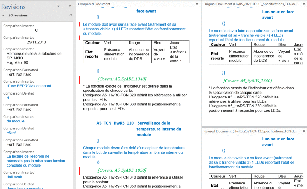 Diff inside MS Word (animated GIF)